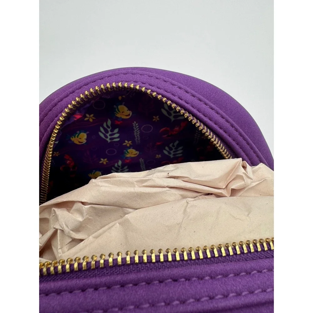 Loungefly Disney Little Mermaid Ariel Castle Mini Backpack Purple NEW‎